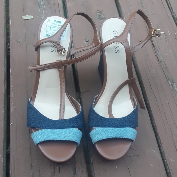 Shoes Wedge Jeans Sandals Poshmark